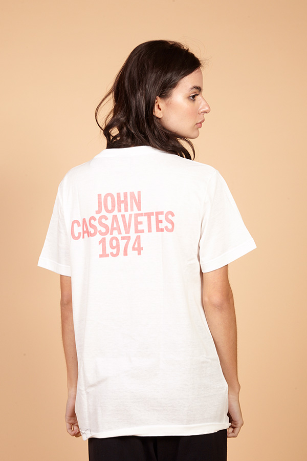 Camiseta de malha off-white estampada AMP Woman Under The Influence