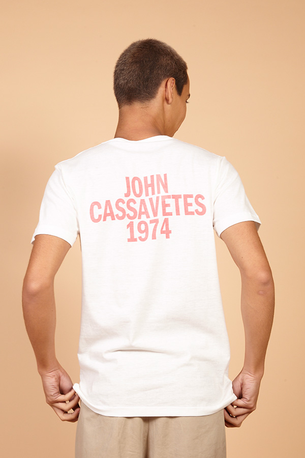 Camiseta de malha off-white estampada AMP Woman Under The Influence