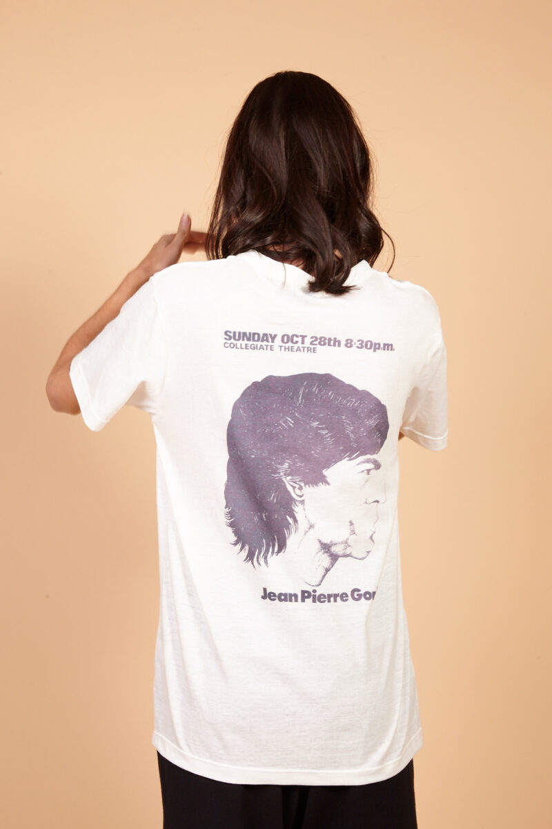 Camiseta de malha off-white estampada AMP Tout Va Bien