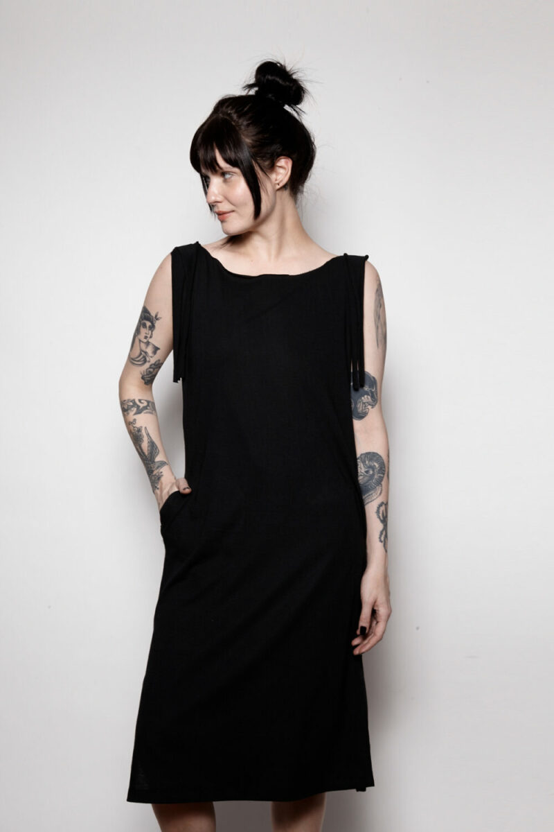 Vestido AMP Regata Fio Preto - Imagem 2