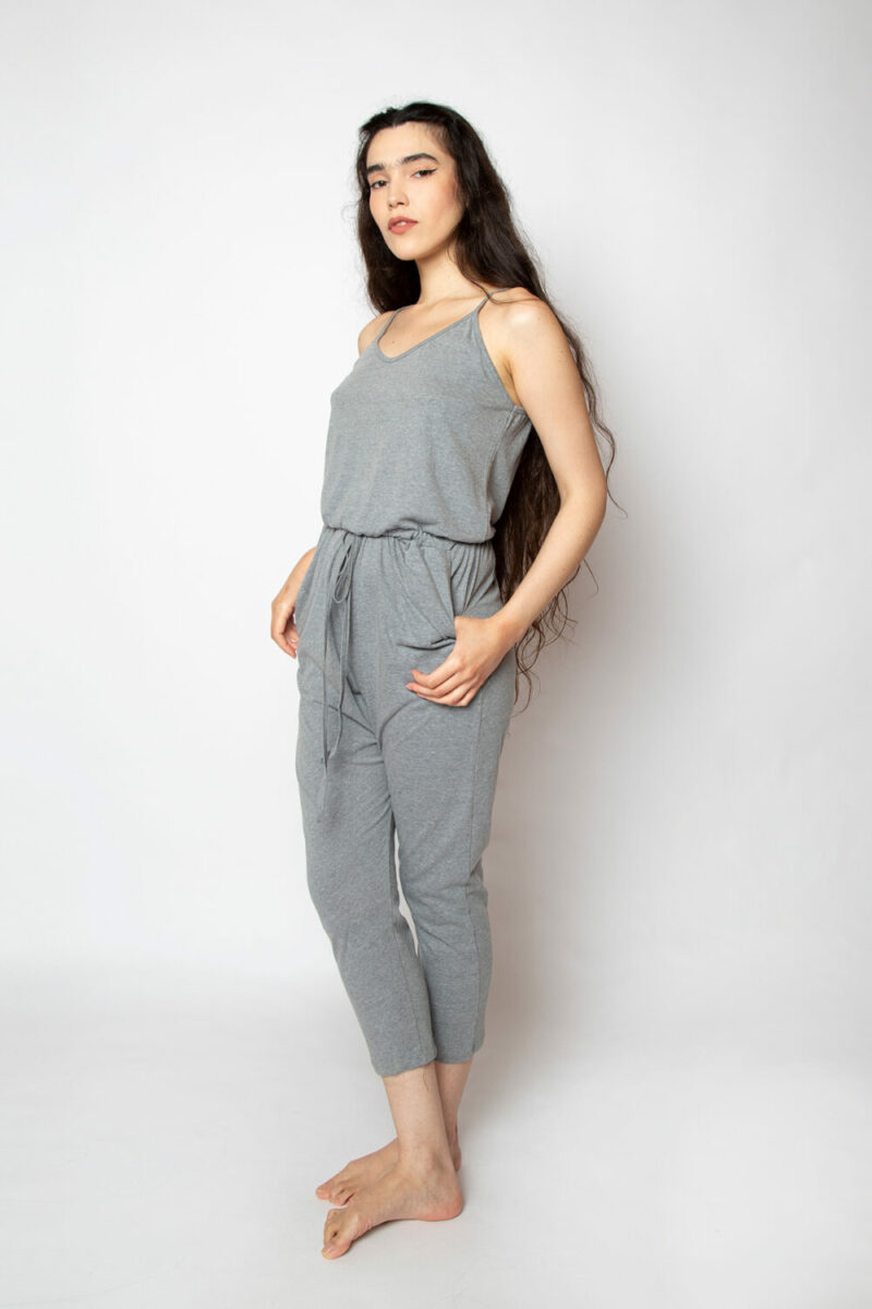 Macacão AMP Regata Saruel Cinza