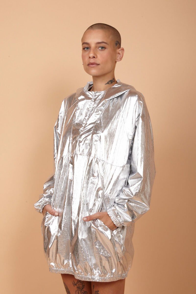 Jaqueta  AMP Nylon Prata - Imagem 3