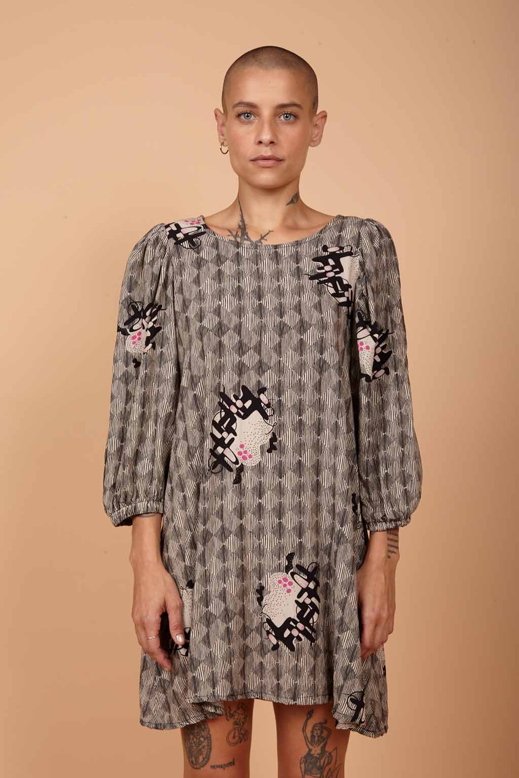 Vestido AMP digital manga bufante Fibra de Vidro