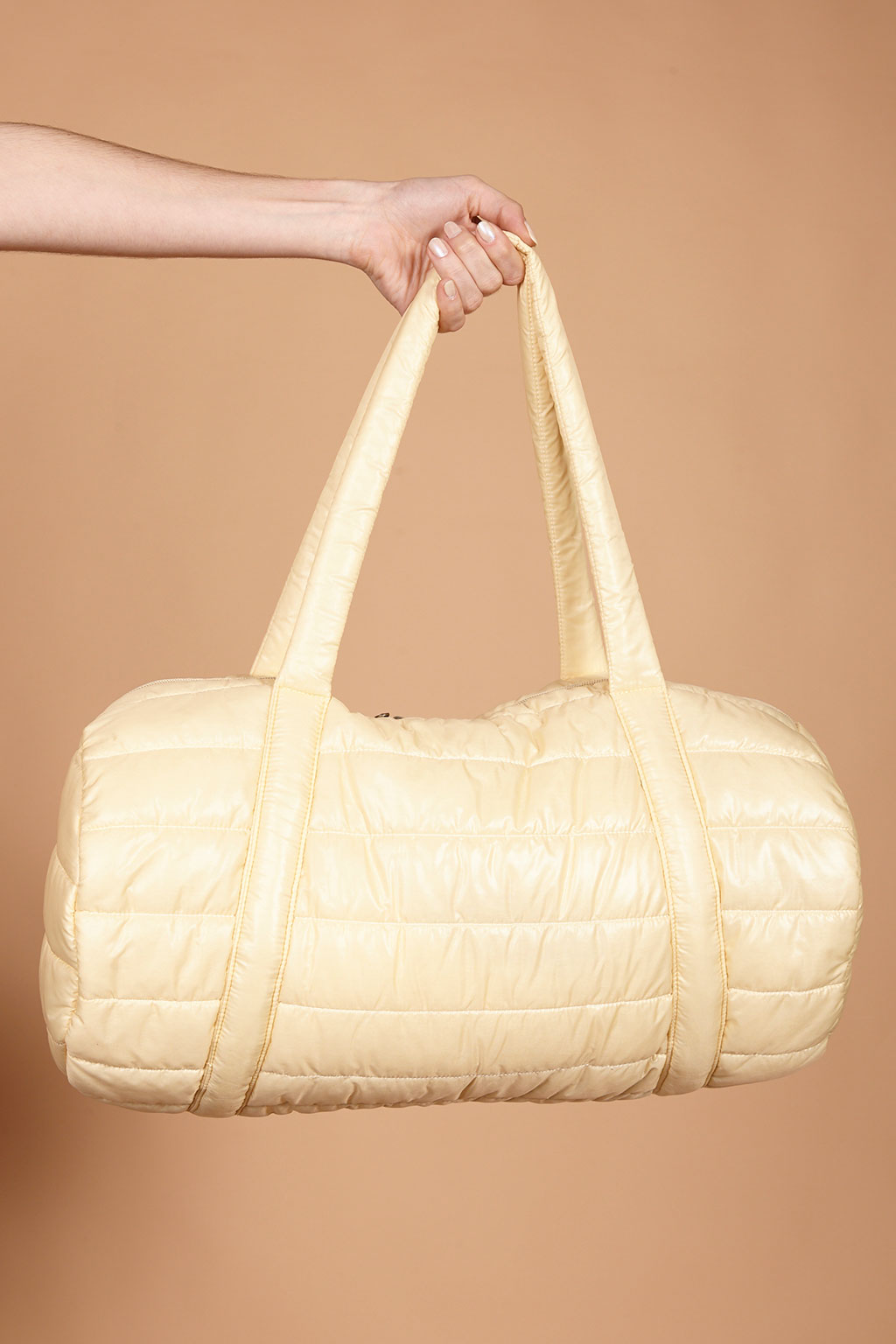 Bolsa academia off-white puffer