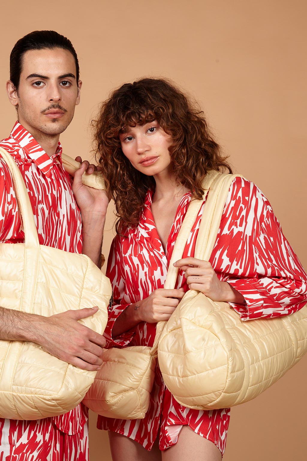 Bolsa matelassê puffer