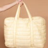 Bolsa de viagem matelassê de nylon puffer