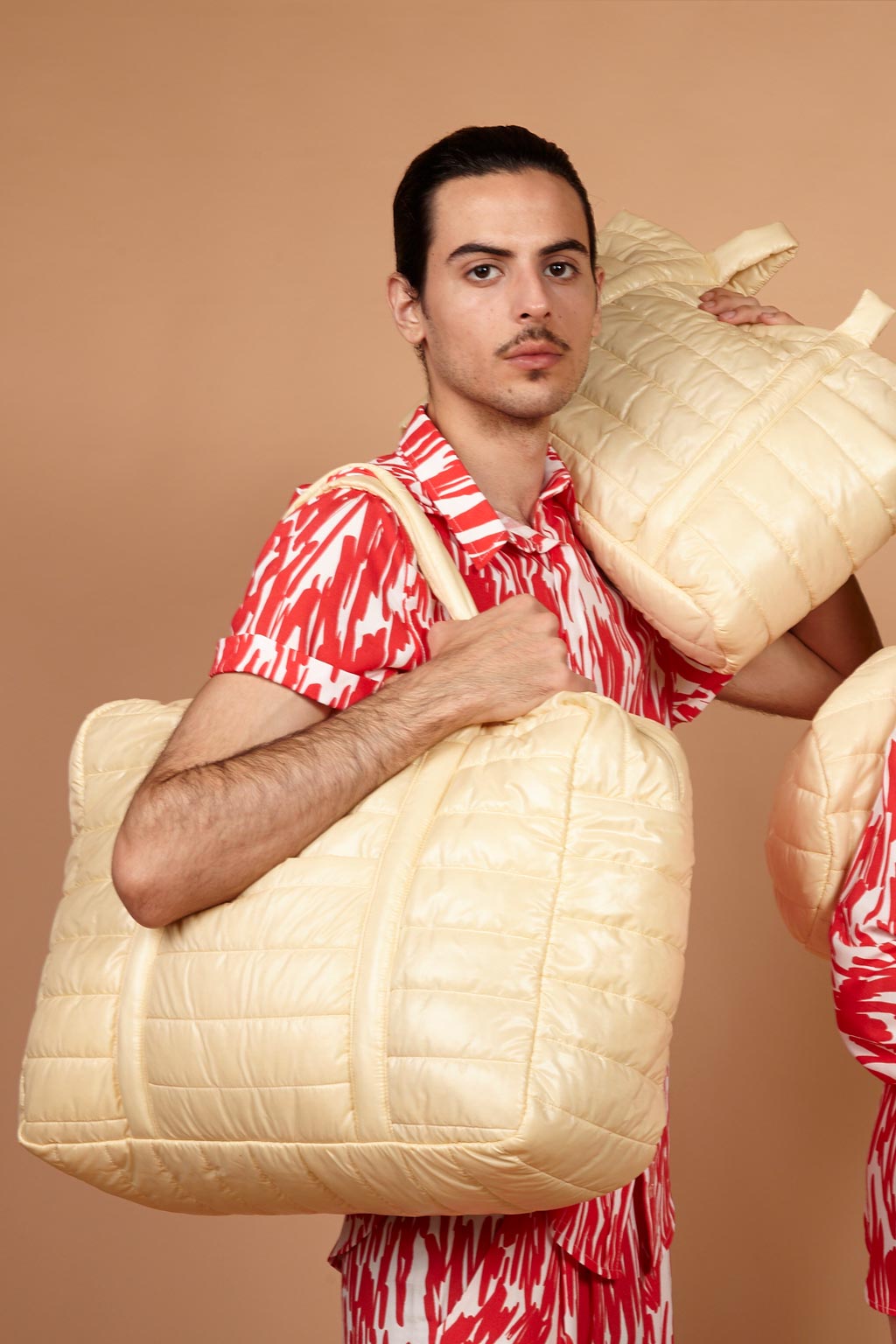 Bolsa de viagem matelassê