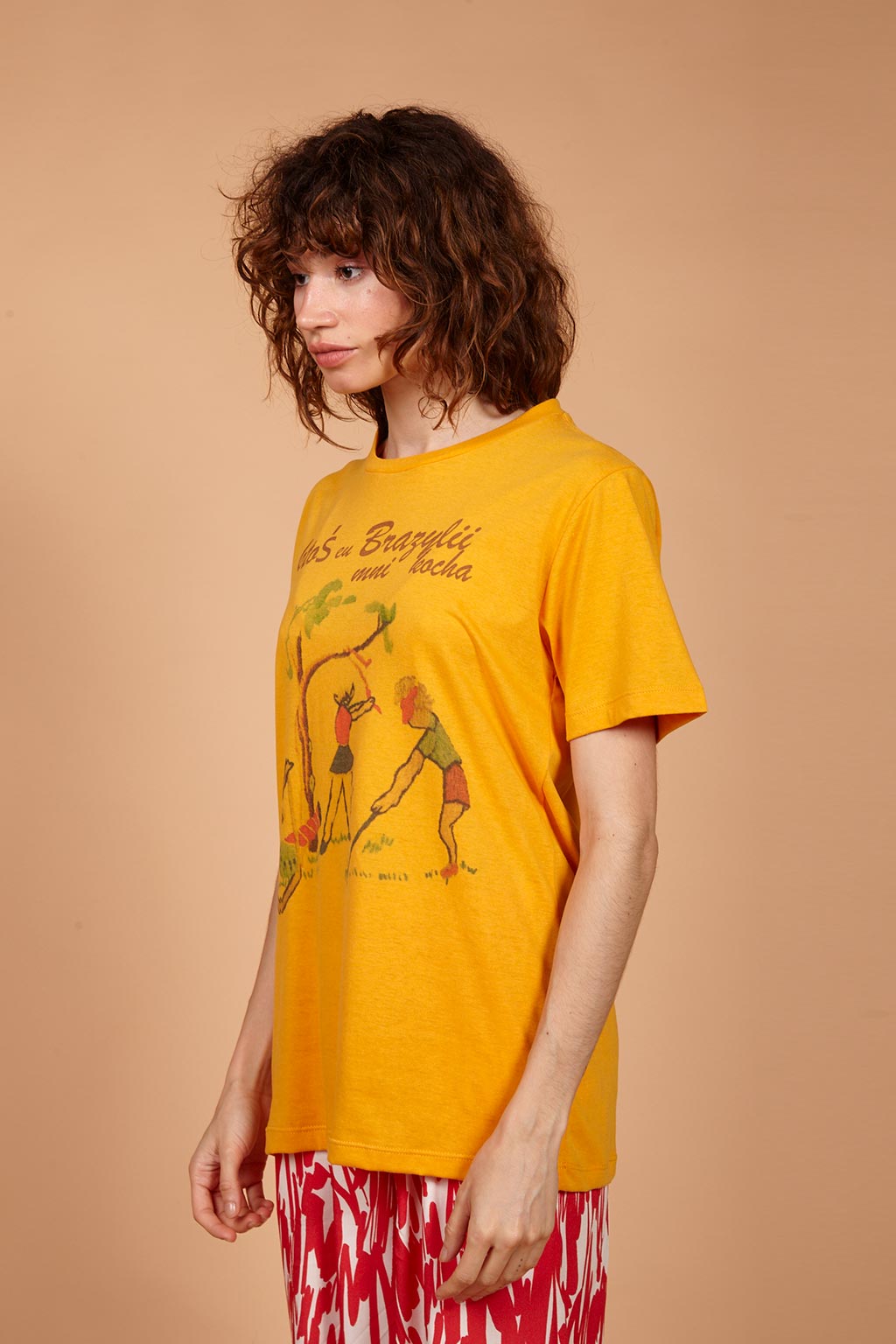Camiseta de turismo Golfe em malha estampada