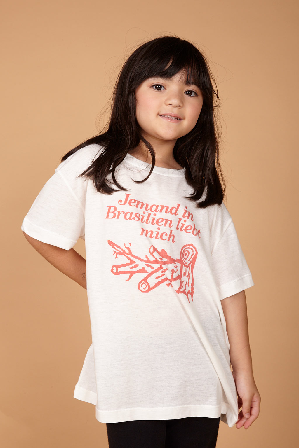 Camiseta Infantil de turismo Desmatamento em malha estampada
