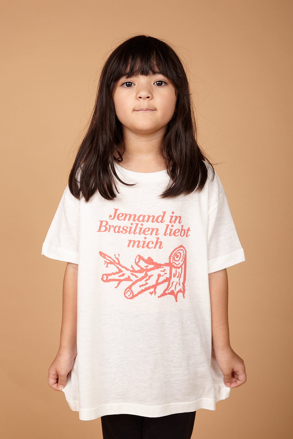 Camiseta Infantil de turismo Desmatamento em malha estampada