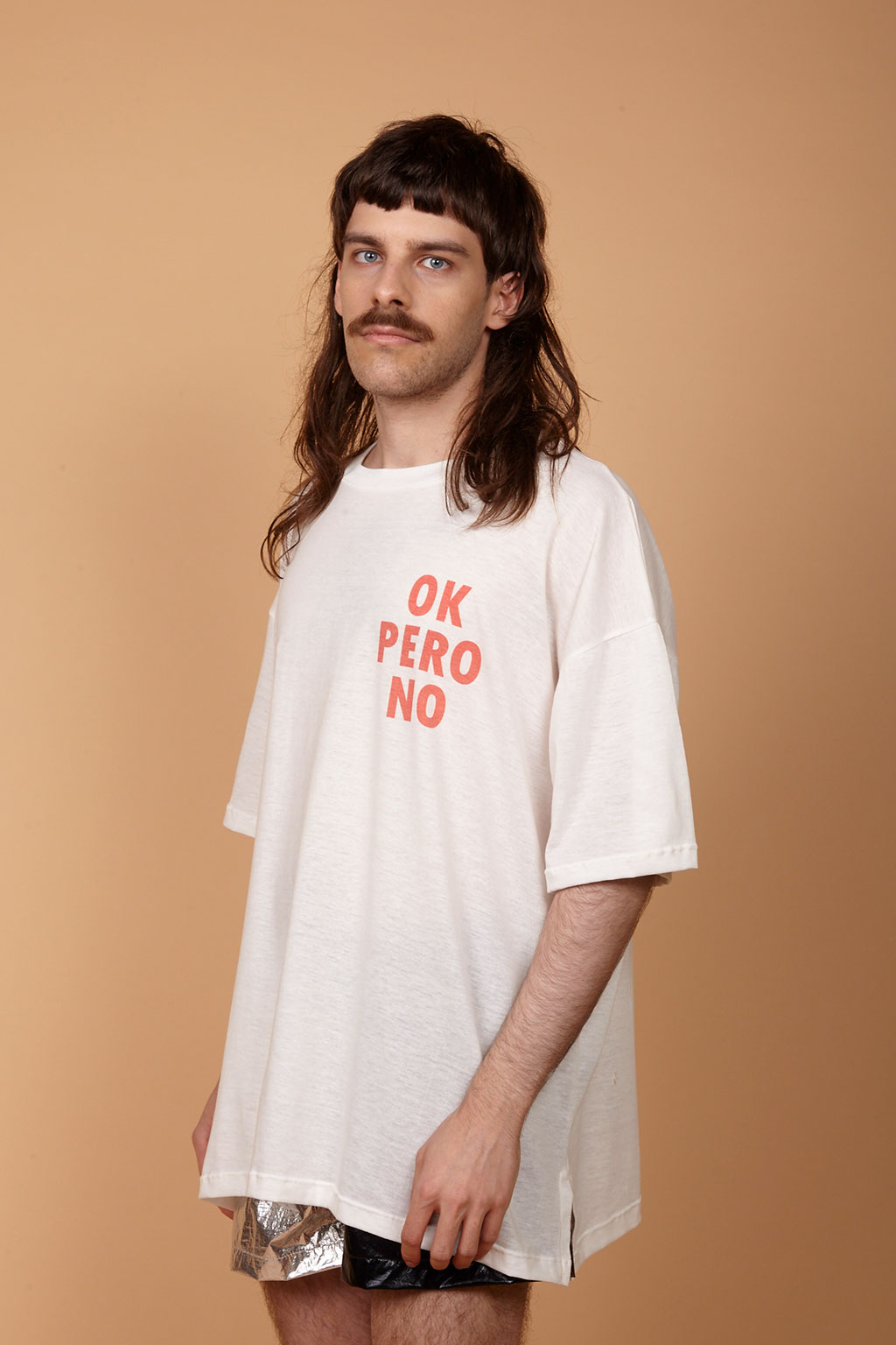 Camiseta estampada Oversized Ok pero No