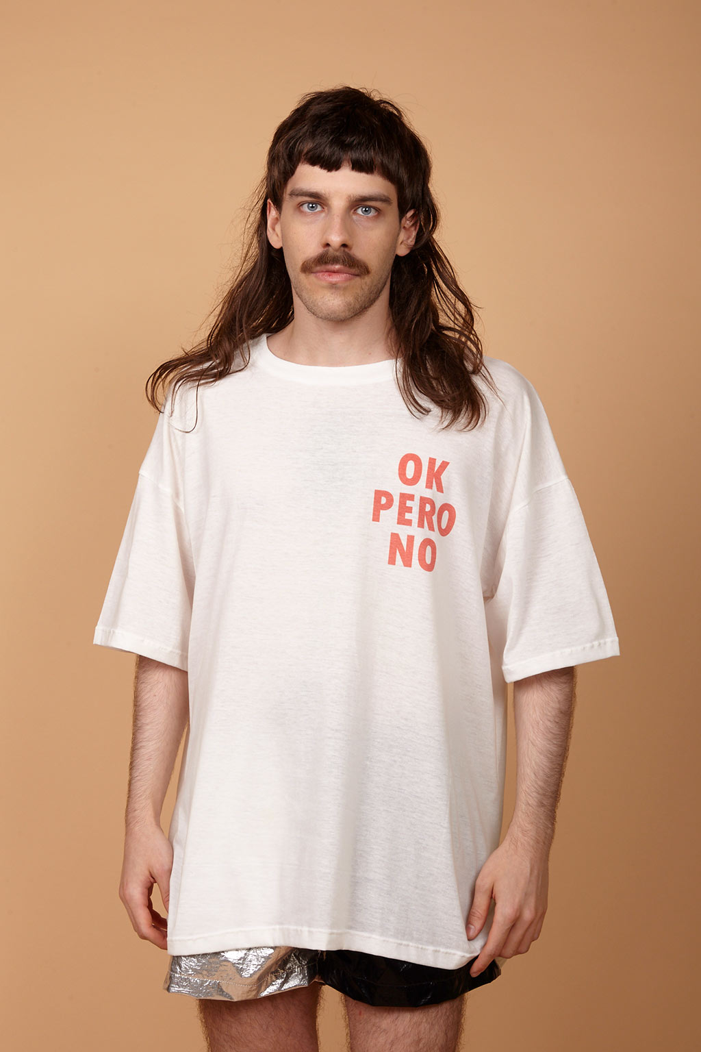 Camiseta estampada Oversized Ok pero No