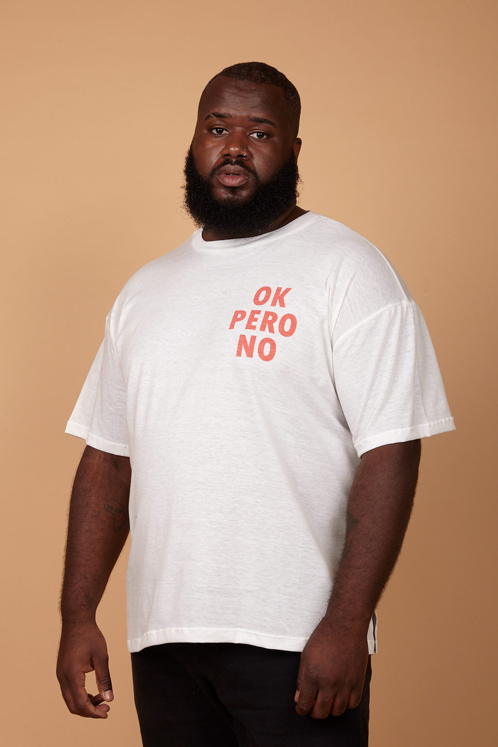 Camiseta estampada Oversized Ok pero No