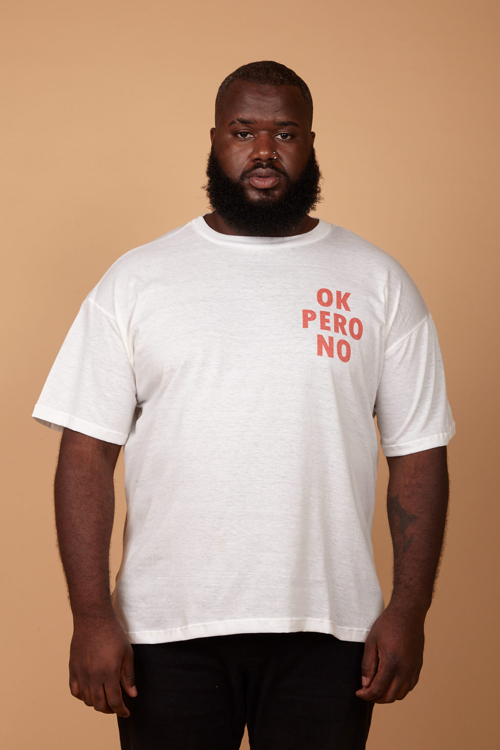 Camiseta estampada Oversized Ok pero No