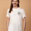 Camiseta estampada Beckenbauer em malha off-white AMP