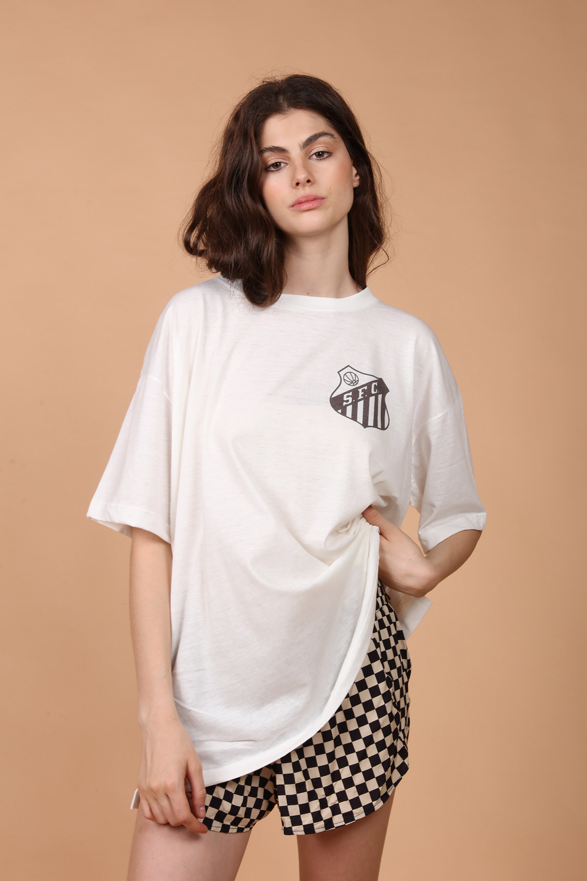 Camiseta oversize estampada do Pelé