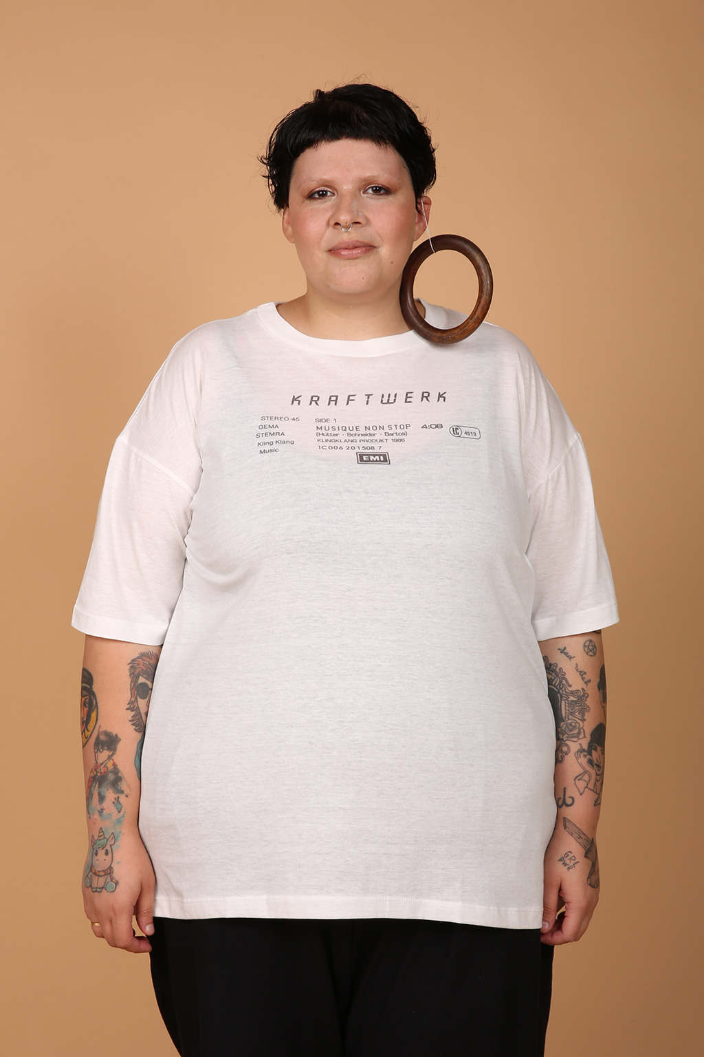 Camiseta oversize estampada Kraftwerk