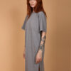 Vestido camiseta cinza