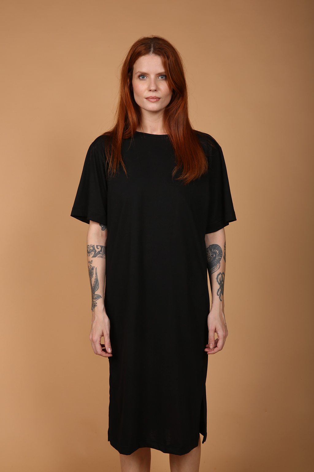 Vestido camiseta preto