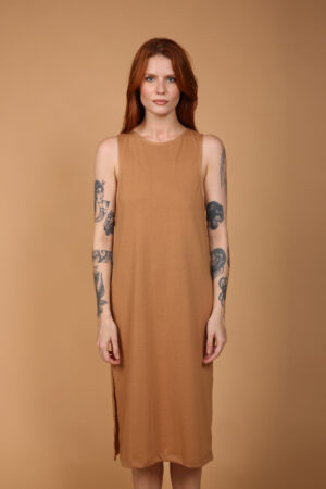 Vestido regatão bege