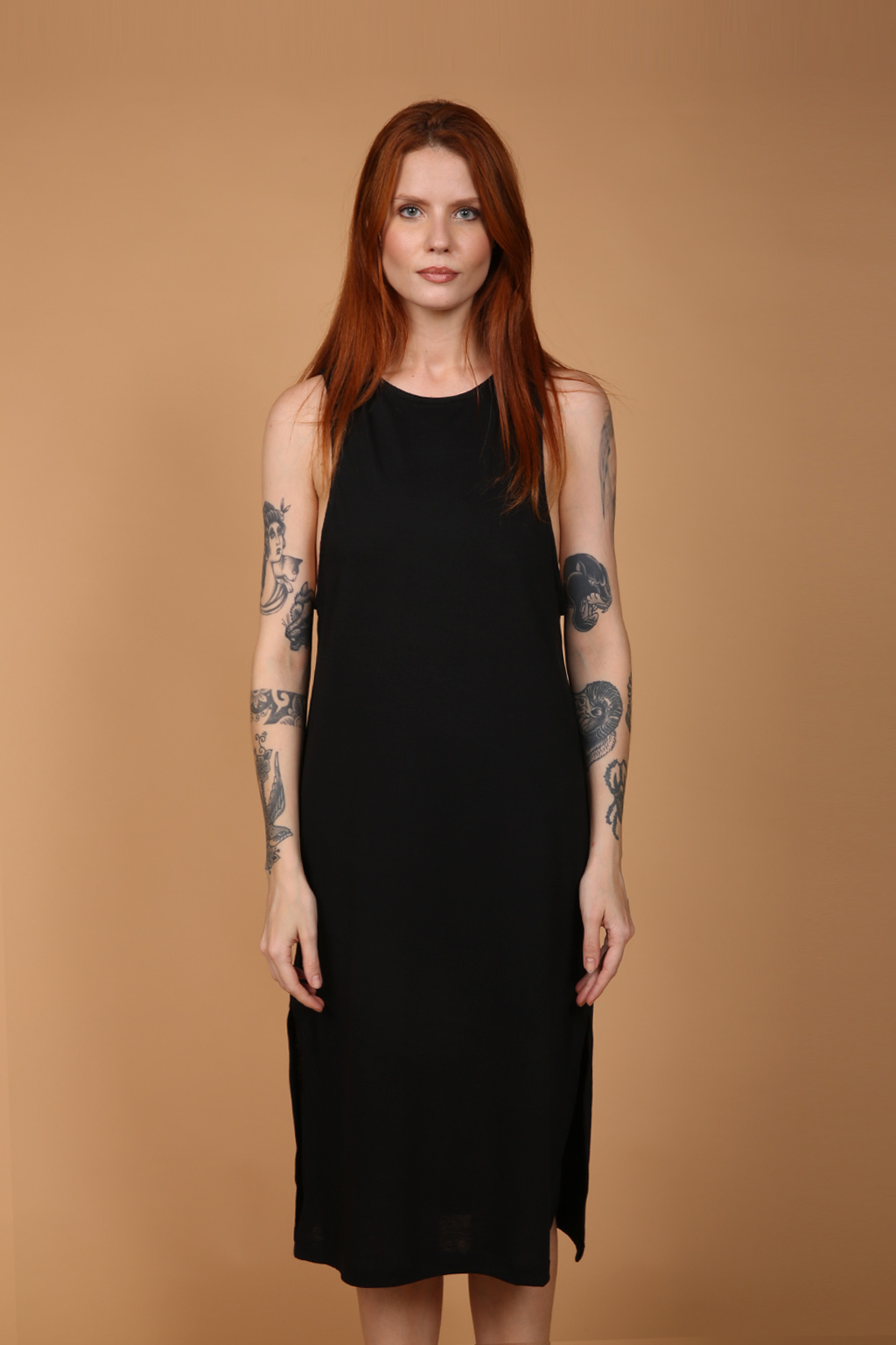 Vestido regatão preto