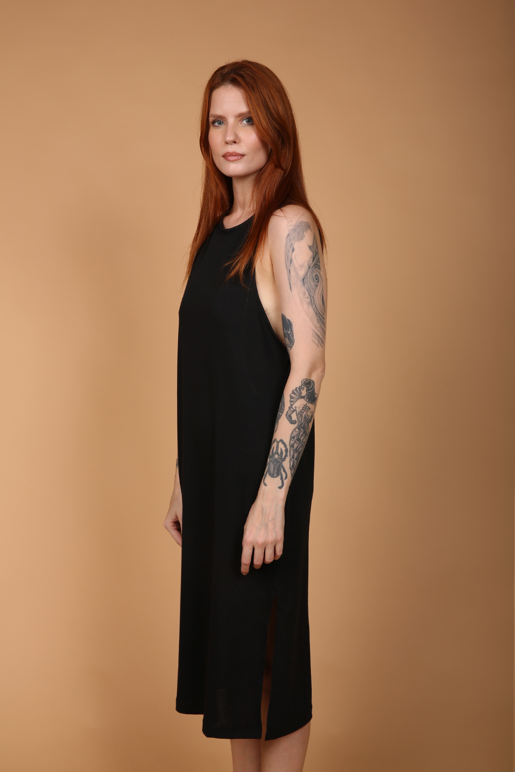 Vestido camiseta preto