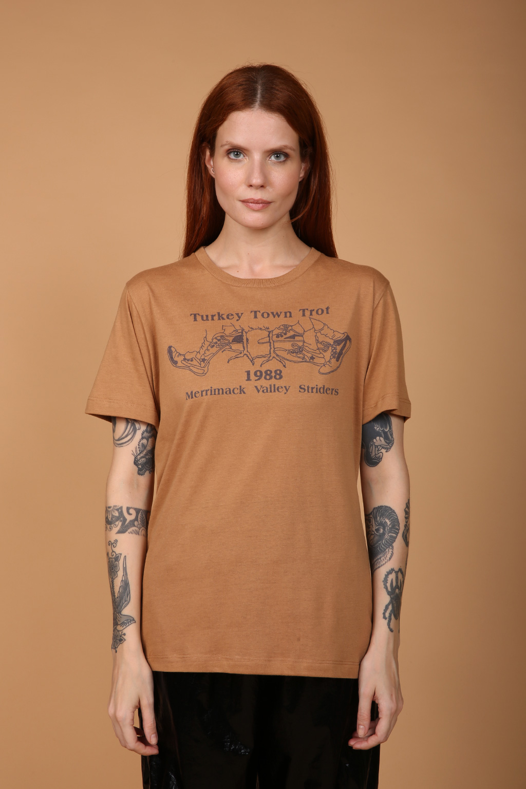 Camiseta bege estampada Turkey