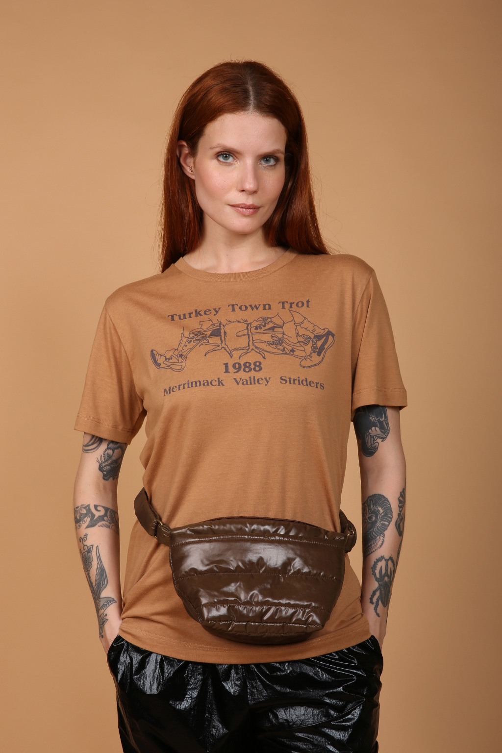 Camiseta bege estampada Turkey