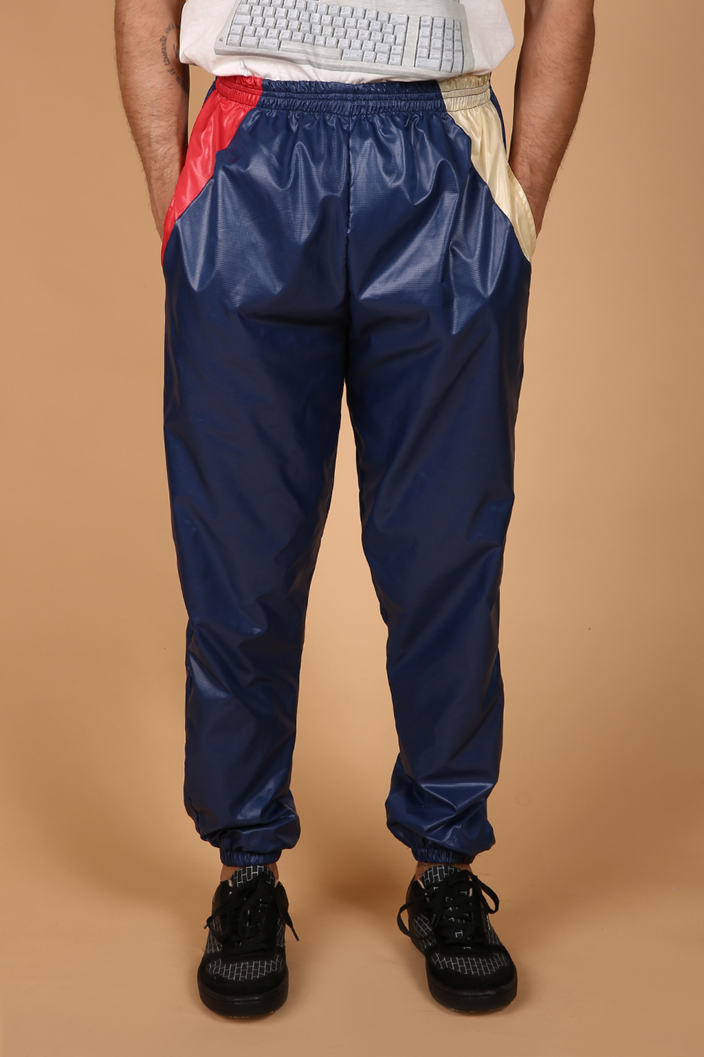 Calça jogger nylon Raios azul
