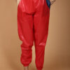 Calça jogger nylon Raios vermelha