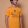Camiseta amarela estampada Golds Gym