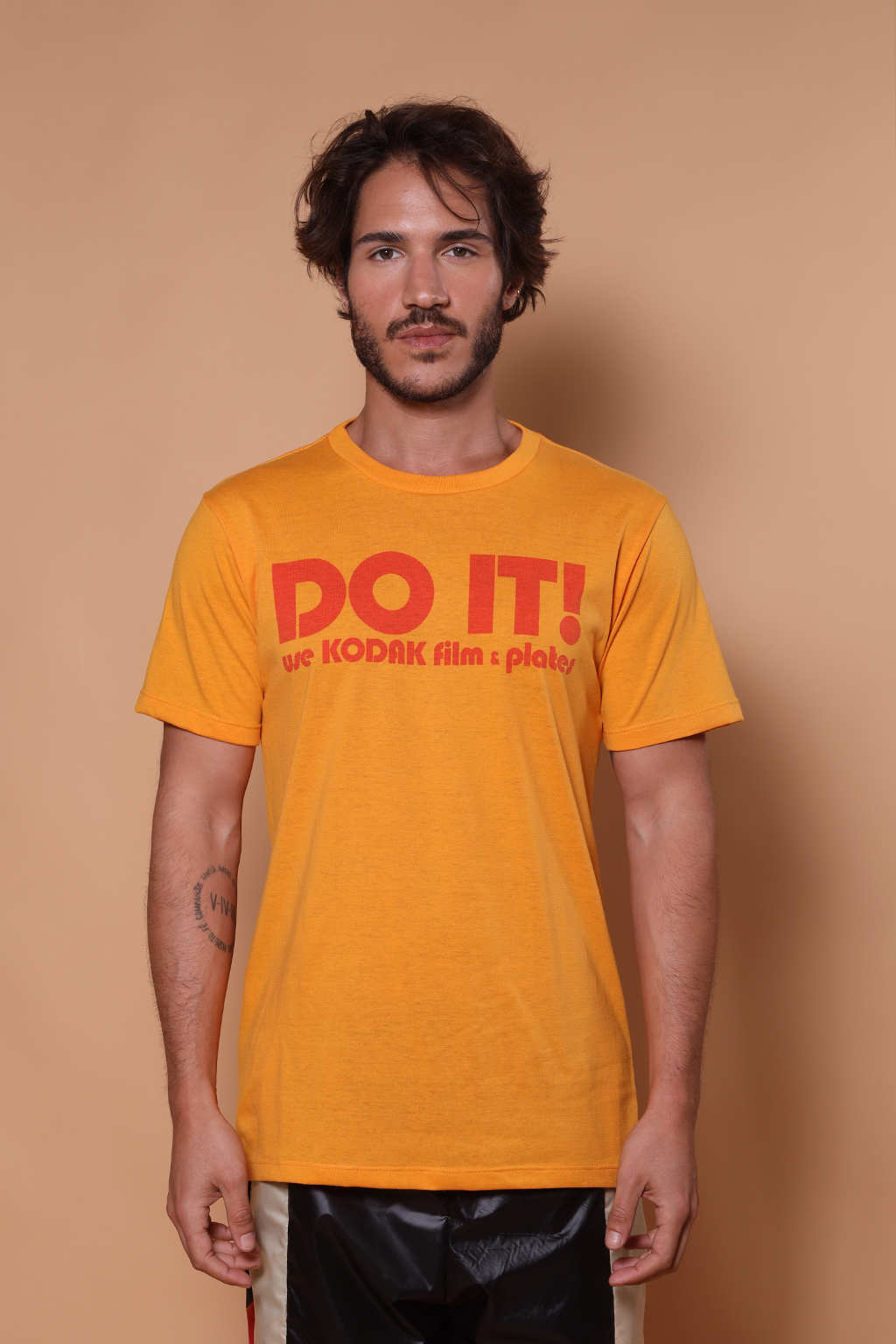 Camiseta amarela estampada Kodak DO IT
