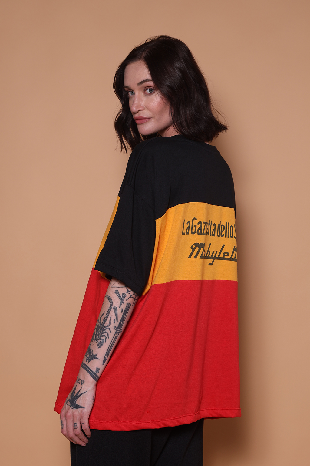 Camiseta oversize Recortes estampada Bianchi Campagnolo