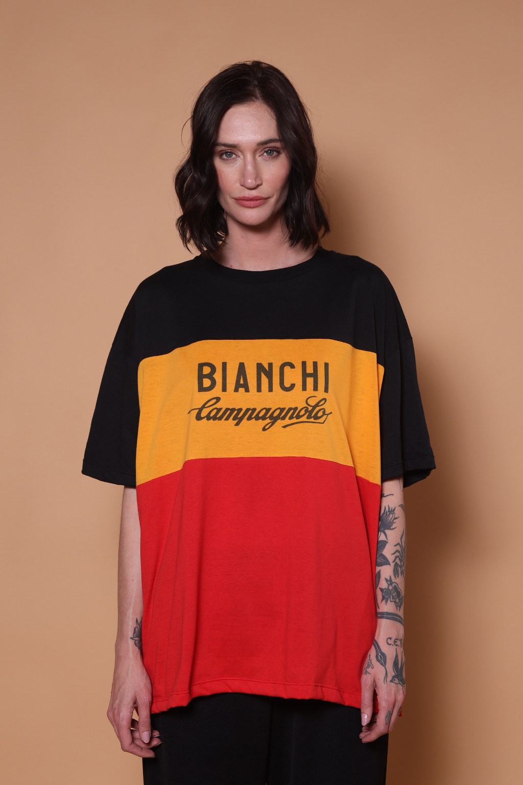 Camiseta oversize Recortes estampada Bianchi Campagnolo