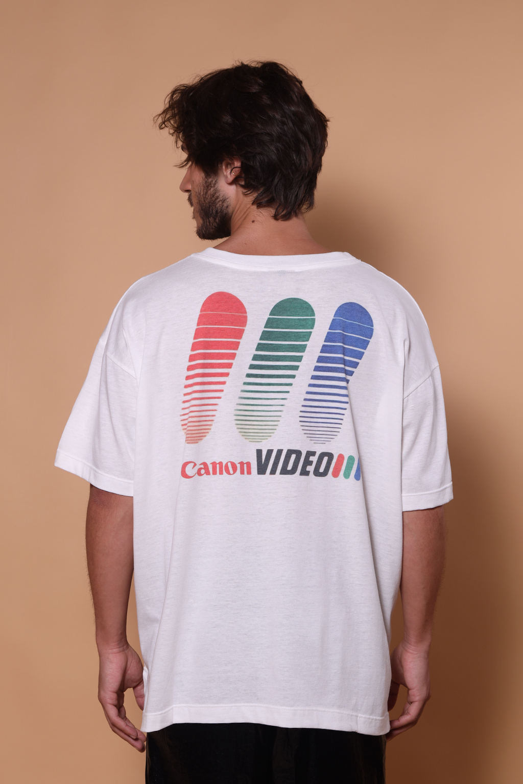 Camiseta oversize estampada Canon Video