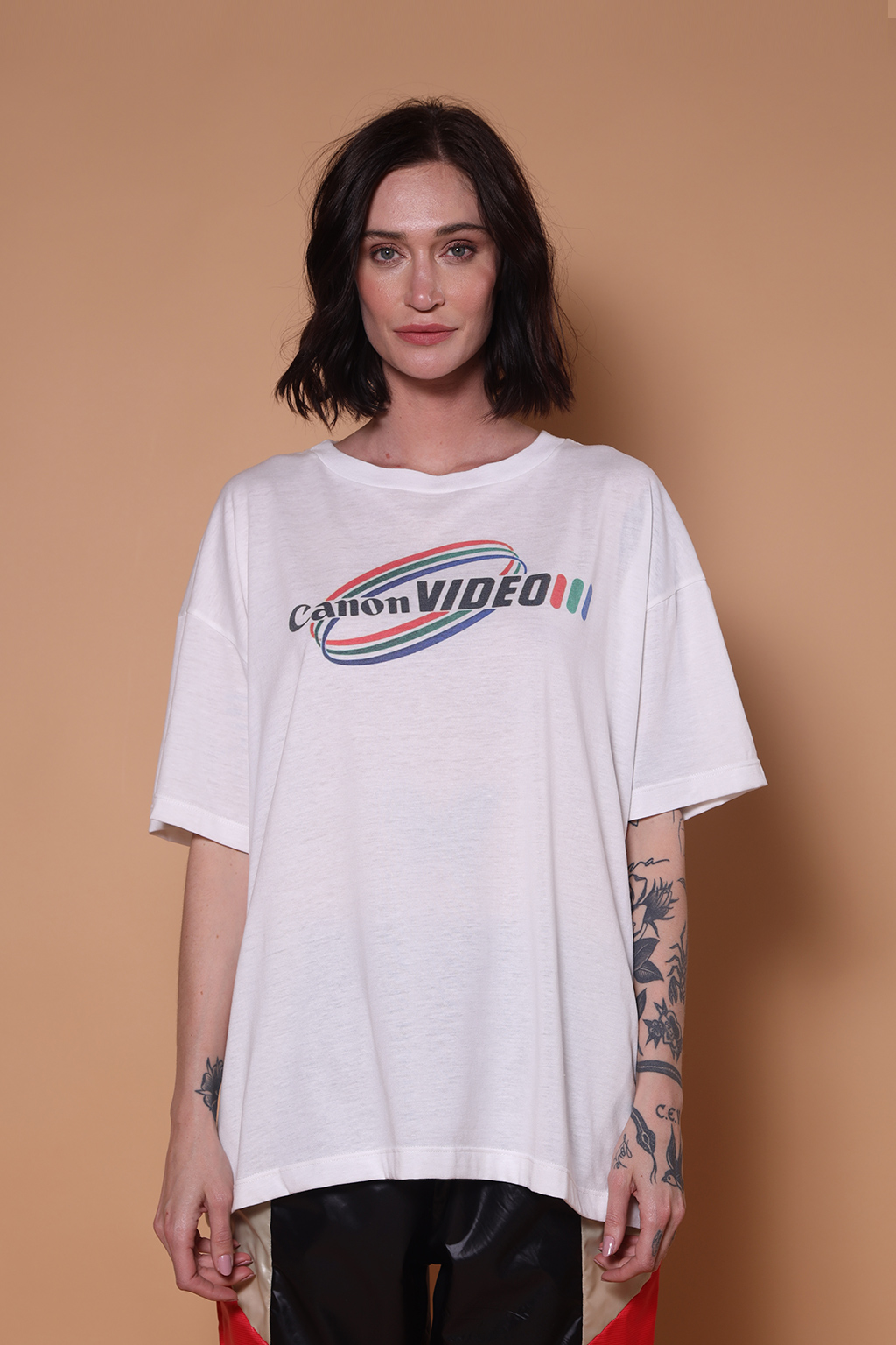 Camiseta oversize estampada Canon Video