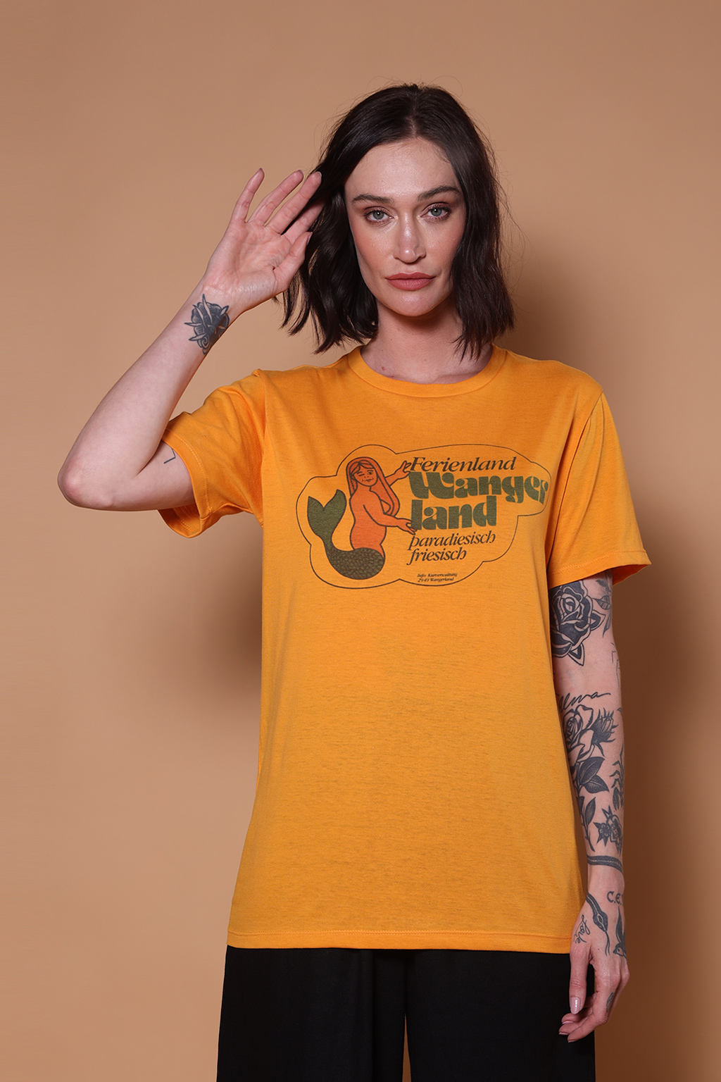 Camiseta amarela estampada Wangerland
