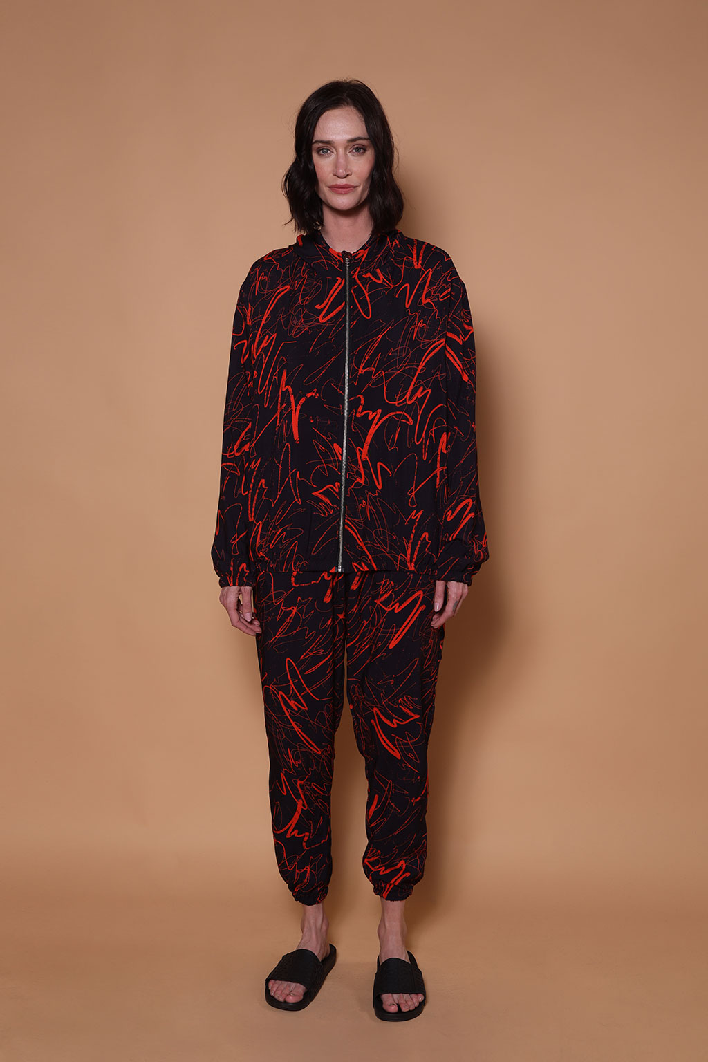 Calça jogger estampada Pincel Marcador