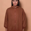 Jaqueta oversize linho tijolo