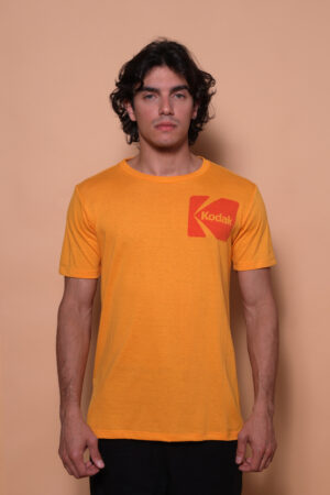 Camiseta amarela estampada Kodak