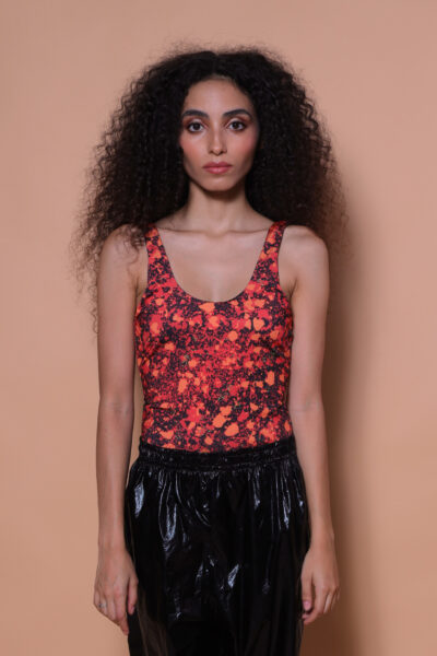 Body cavado estampado Pedras