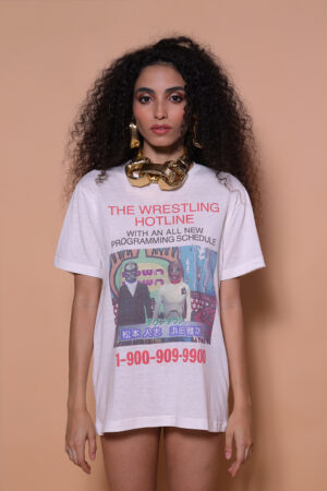 Camiseta estampada Wrestling Hotline