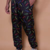 Calça jogger estampada nylon Palitos