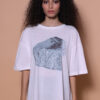 Camiseta oversize estampada Pedra