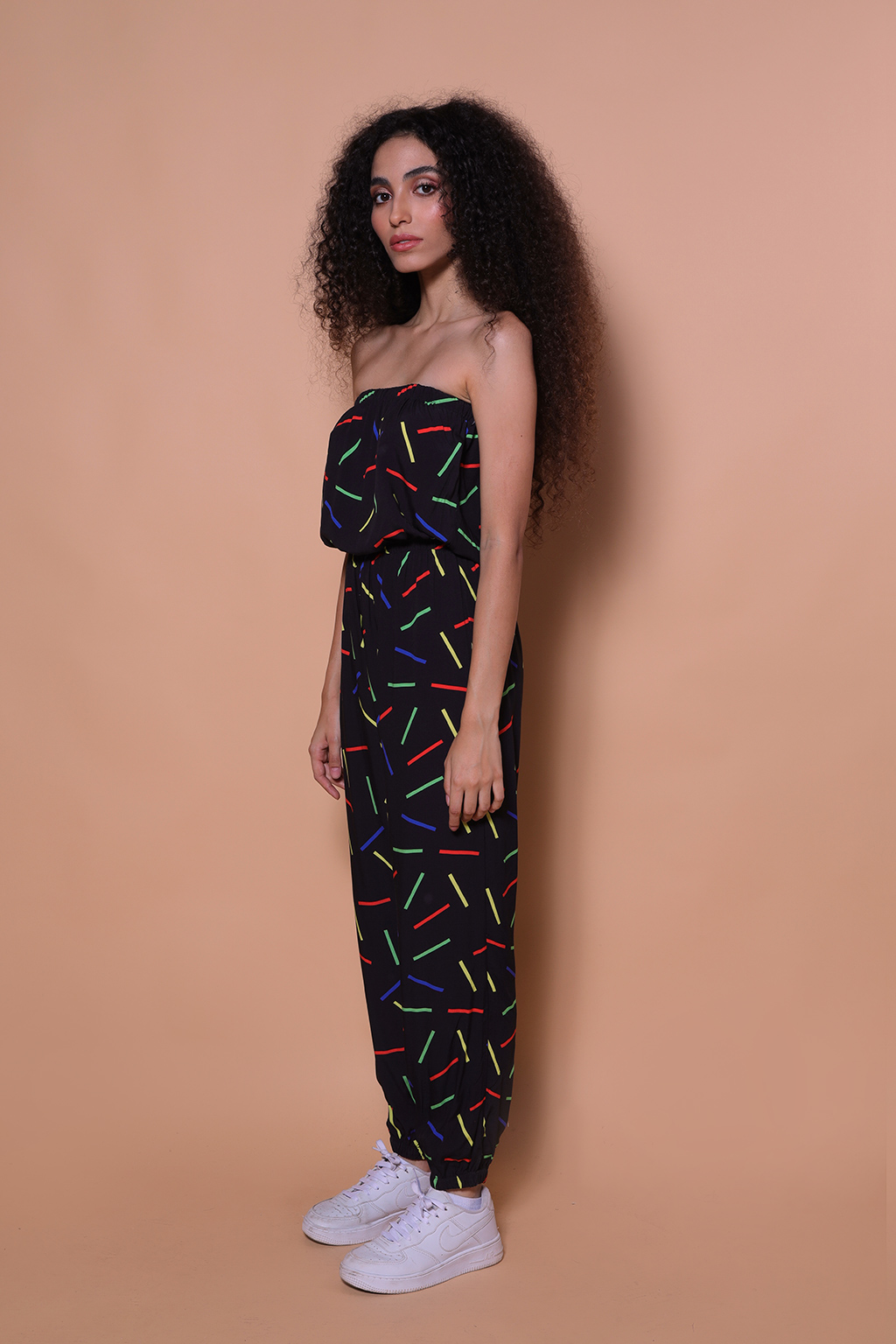 Macacão jogger estampado Palitos