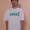Camiseta oversize estampada Oui