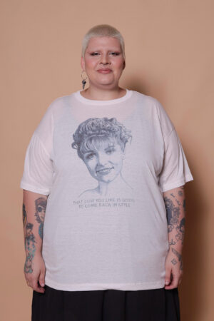 Camiseta oversize estampada Laura Palmer