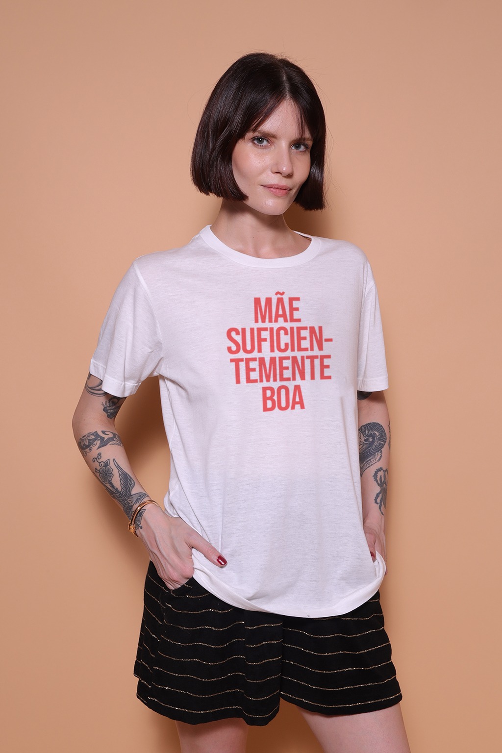 Camiseta estampada Mãe Suficientemente Boa