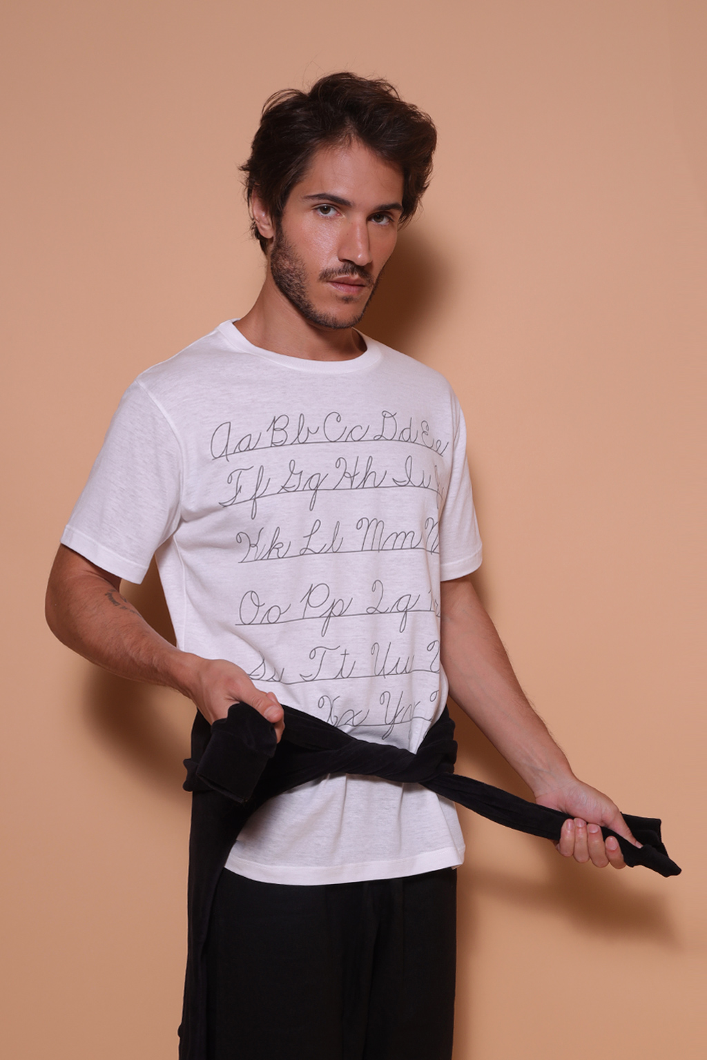 Camiseta estampada Alfabeto