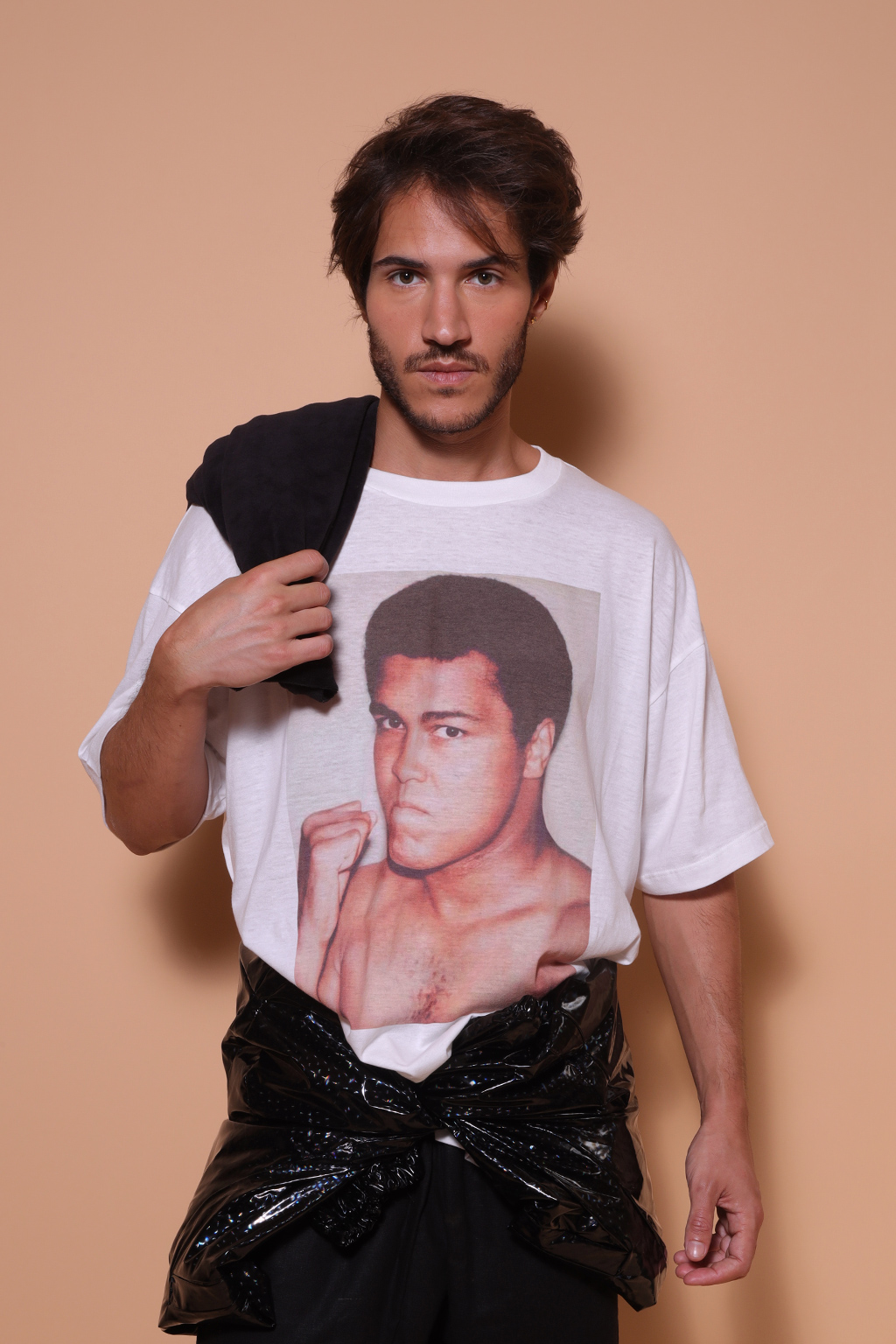 Camiseta oversize estampada Muhammad Ali